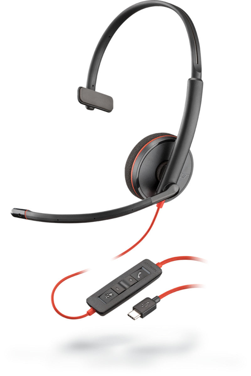 Poly Blackwire C3210 Wired Black Headset Headset Poly