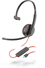 Poly Blackwire C3210 Wired Black Headset Headset Poly