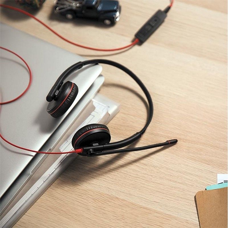 Poly Blackwire C3220 Wired Black Headset | 209749-201 Headset Poly