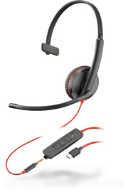Poly Blackwire C3215 Wired Black Headset Headset Poly