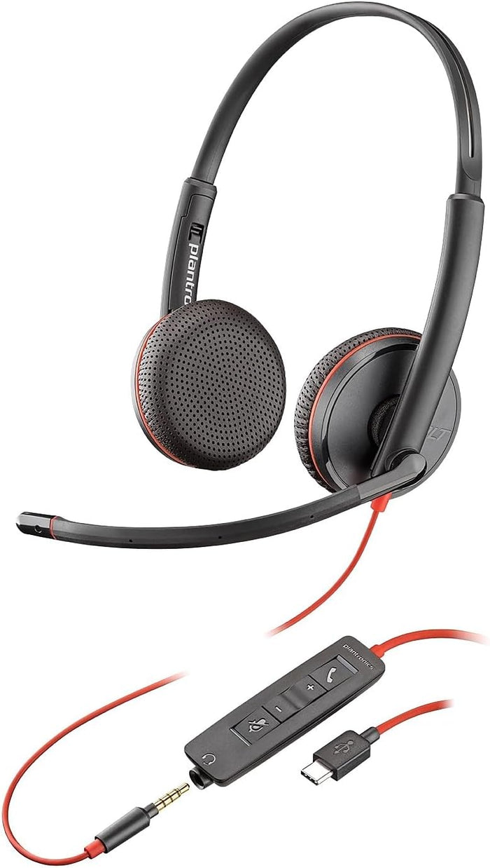 POLY Blackwire 3225 Wired USB Type-C Black Headset | 209751-101 Headset Poly