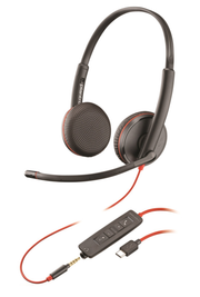 POLY Blackwire 3225 Wired USB Type-C Black Headset | 209751-22 Headset Poly