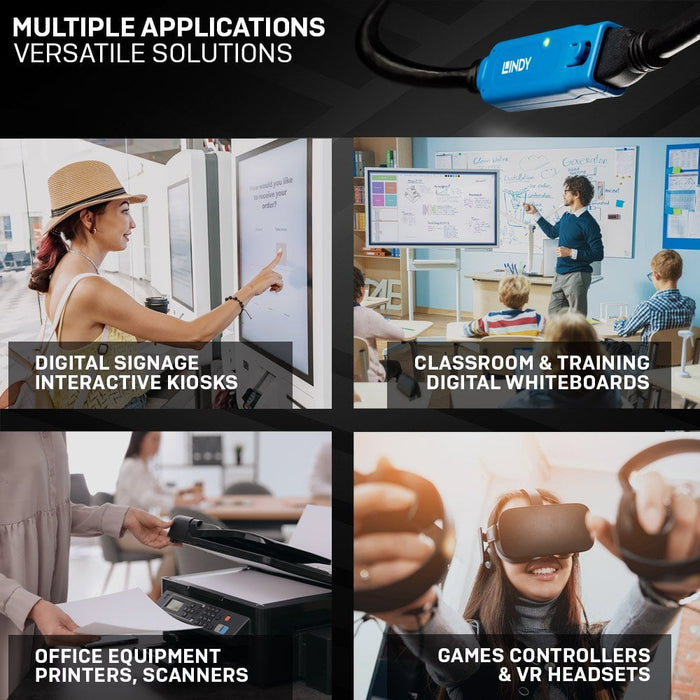 Lindy 20m USB 3.0 Active Extension Pro | 43361 USB Cable Lindy