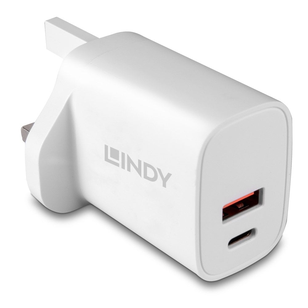 Lindy 20W USB Type A & C Charger | 73416 Power & Charging Lindy