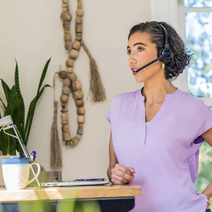 Poly 8240 Office Wireless Black Headset Headset Poly