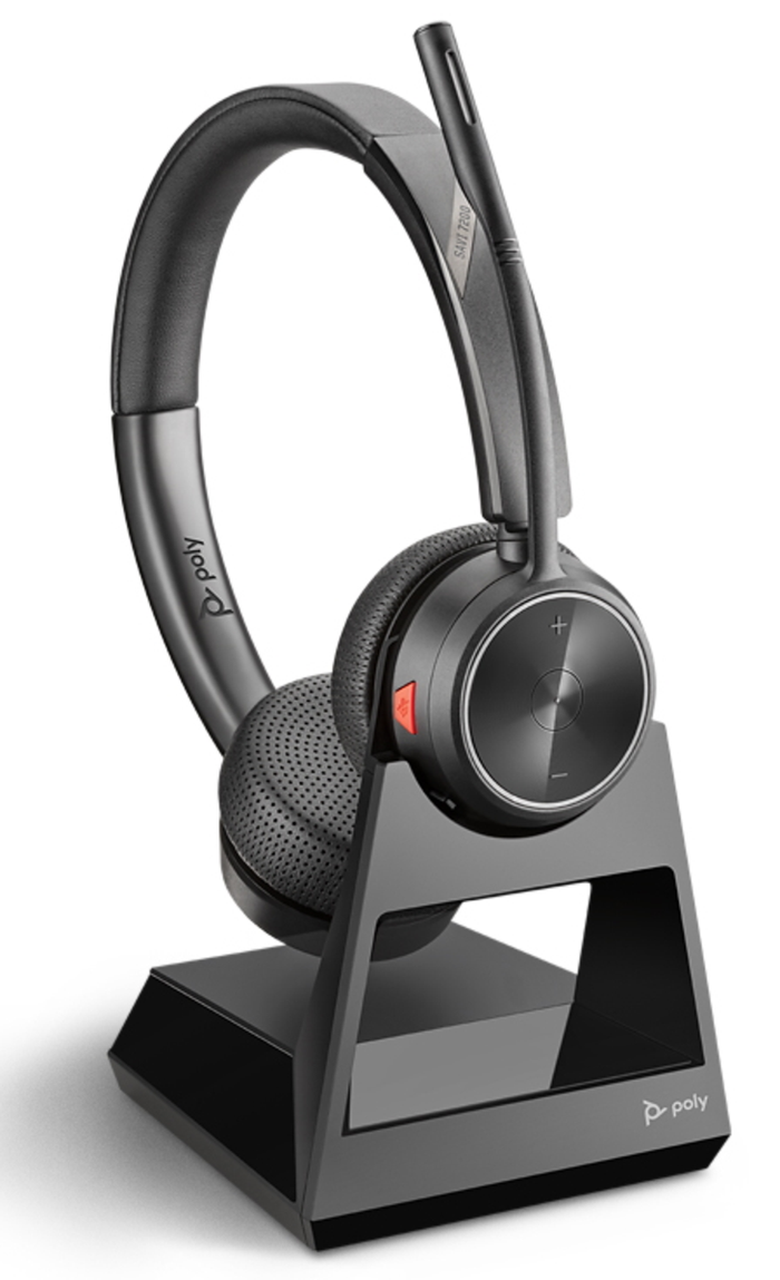 POLY 7220 Wireless Head-band Office/Call center Black Headset Headset Poly