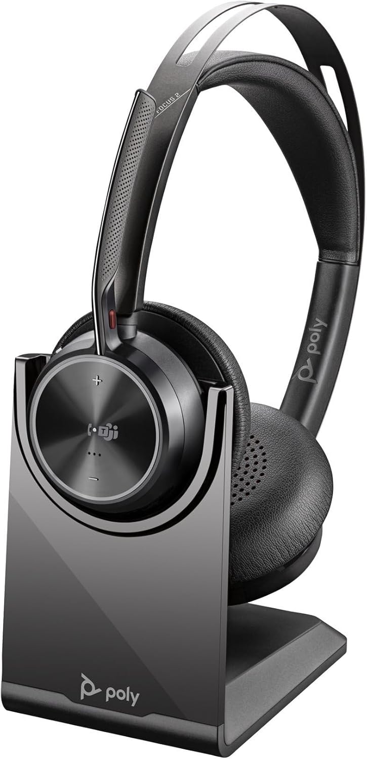 POLY Voyager Focus 2 UC Wired & Wireless USB Type-A Bluetooth Headset | 213727-02 Headset Poly