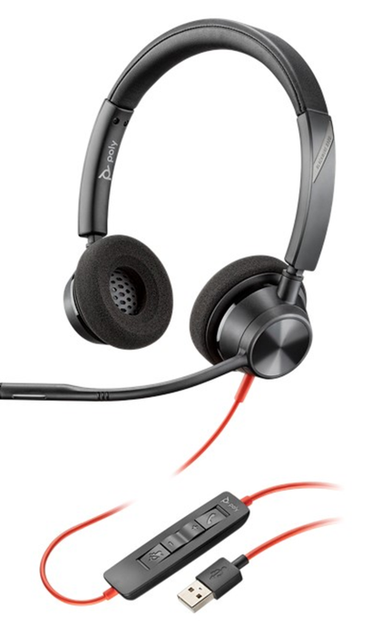 Poly Blackwire 3320 USB Type-A Wired Headset | 213934-01