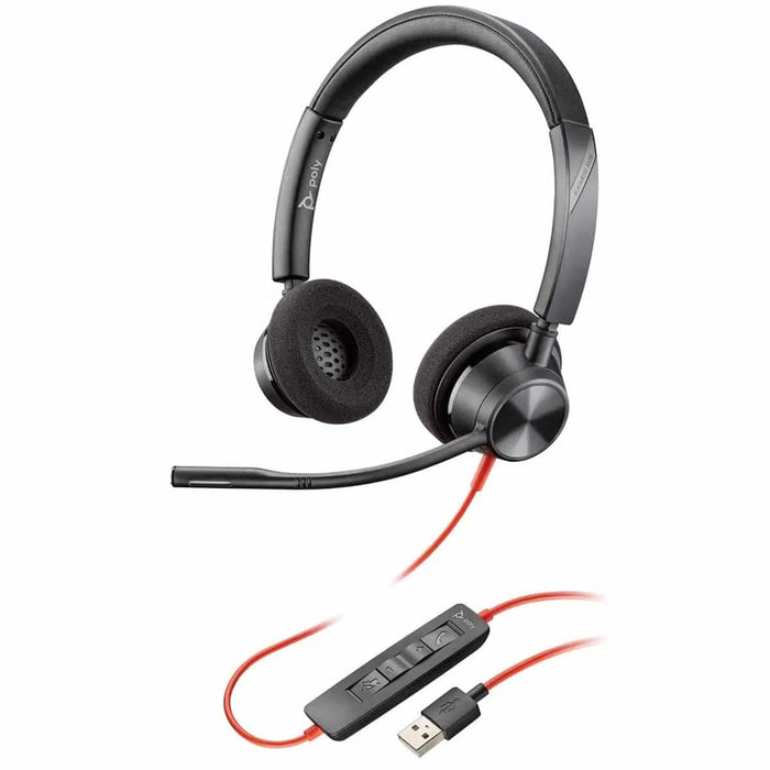 Poly Blackwire 3320 USB Type-A Wired Headset | 213934-101 Headset Poly