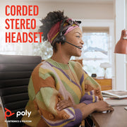 Poly 3325 Wired Black Headset Headset Poly