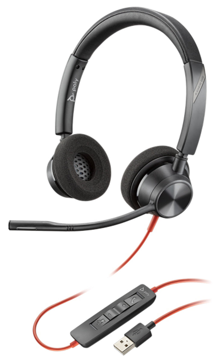 POLY Blackwire 3320 Wired USB Type-A Headset | 214012-01 Headset Poly