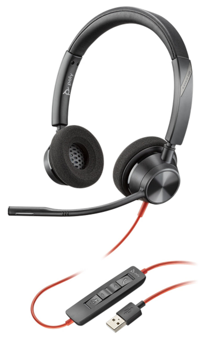 POLY Blackwire 3320 Wired USB Type-A Headset | 214012-01 Headset Poly