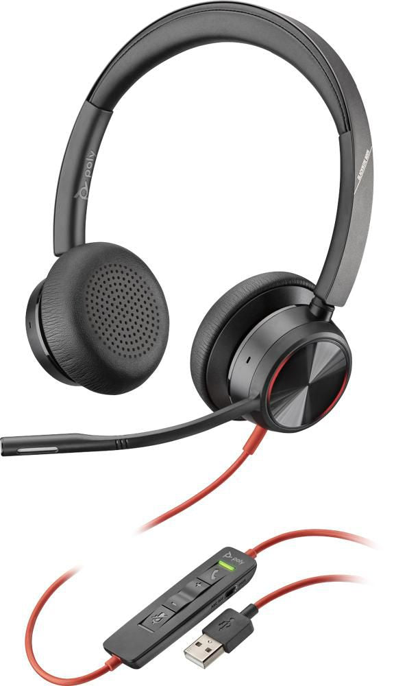 POLY Blackwire 8225 Wired USB Type-A Black Headset Headset Poly
