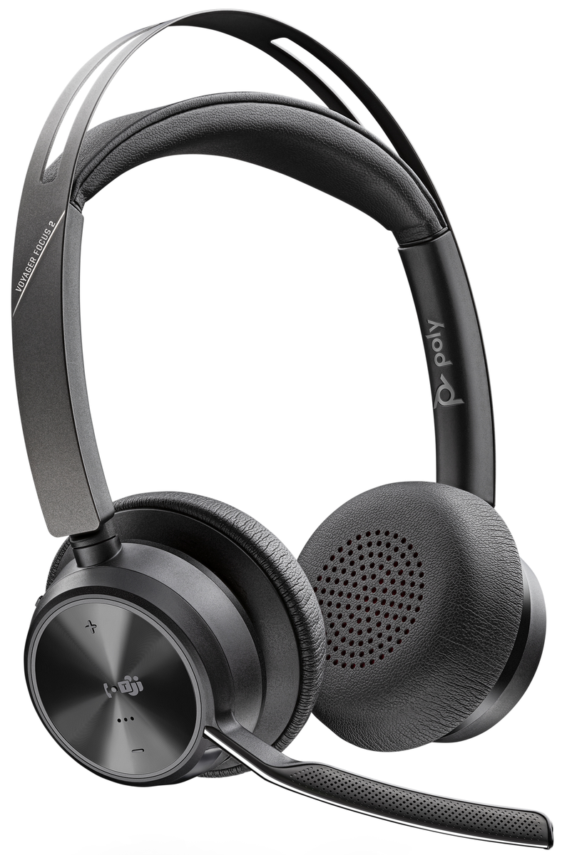 POLY Voyager Focus 2 UC Wired & Wireless USB Type-C Bluetooth Headset Headset Poly