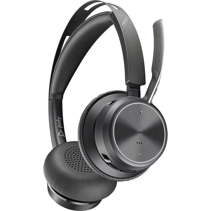 Poly Voyager Focus 2 UC Headset Wired & Wireless USB Type-C Bluetooth Charging Stand Headset Poly