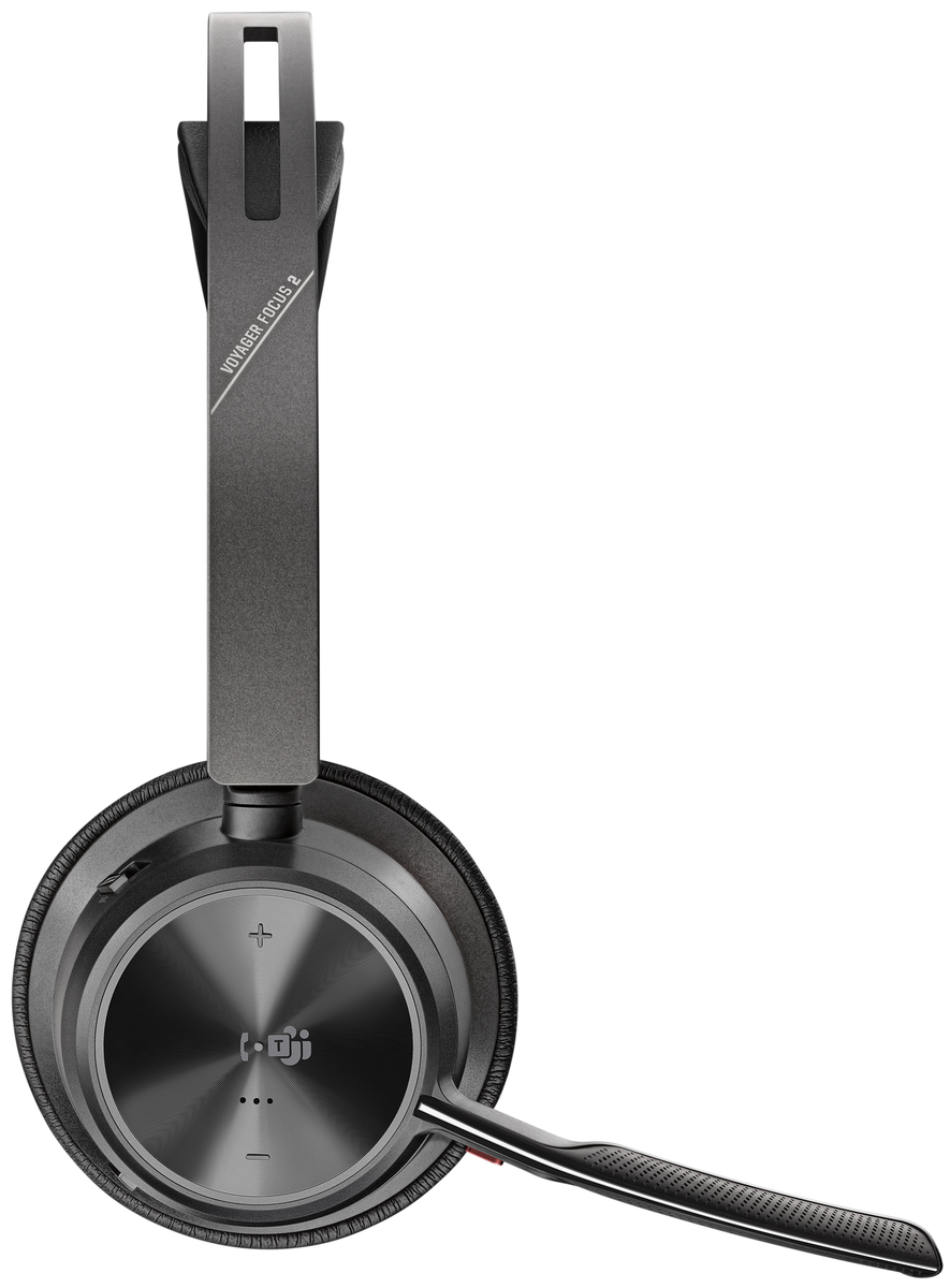 POLY Voyager Focus 2 UC Wired & Wireless USB Type-C Bluetooth Headset and Charging Stand | 214433-02 Headset Poly