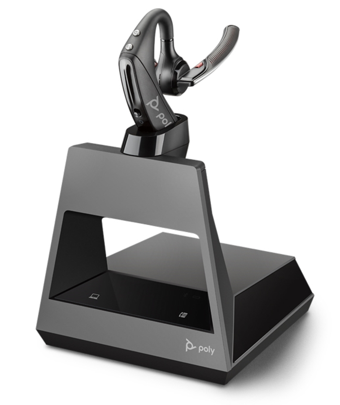 POLY Voyager 5200 Office Wireless Ear-hook In-ear Bluetooth Black Headset Headset Poly
