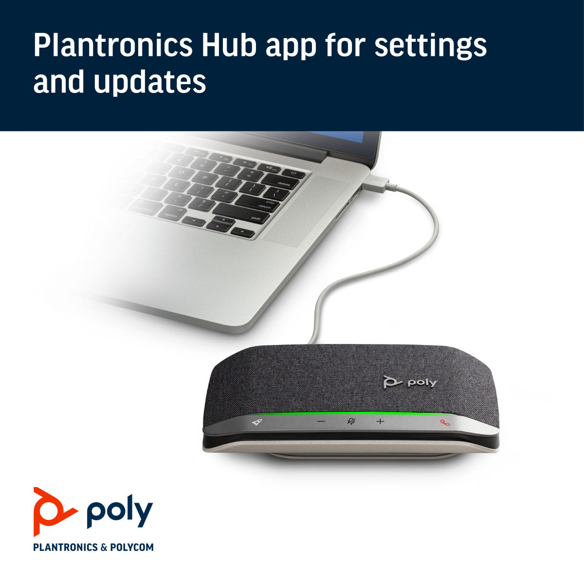 Poly Sync 20 USB-A Speakerphone Microsoft Teams Certified Audio Conferencing System Poly