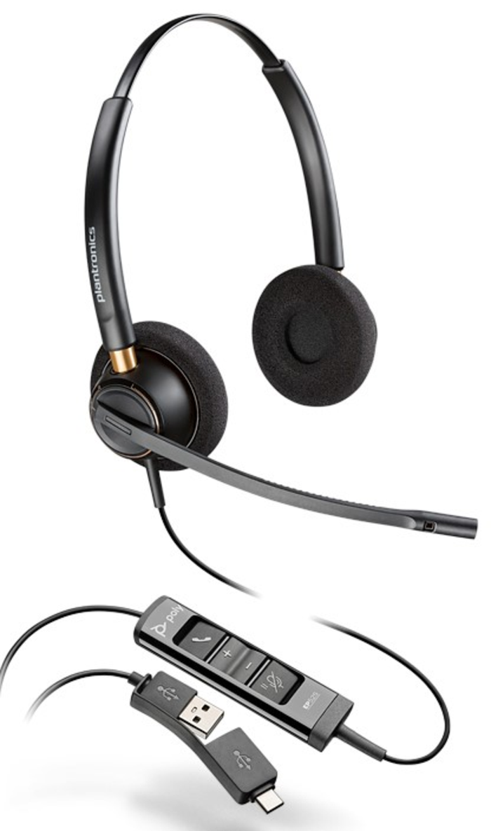 Poly EncorePro 525 USB-A Stereo Headset | 218274-01 Headset Poly