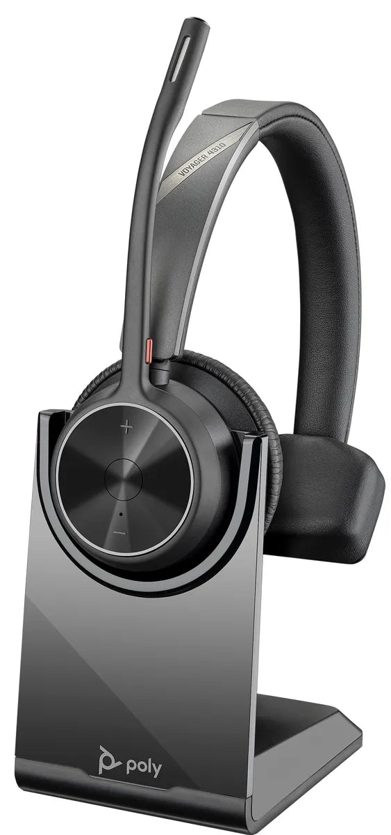 Poly Voyager 4310 UC Wireless Headset with Charge Stand | 218471-01 Headset Poly
