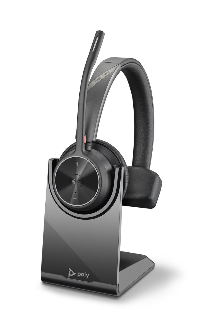 Poly Voyager 4310 UC Wireless Headset with Charge Stand | 218471-02 Headset Poly