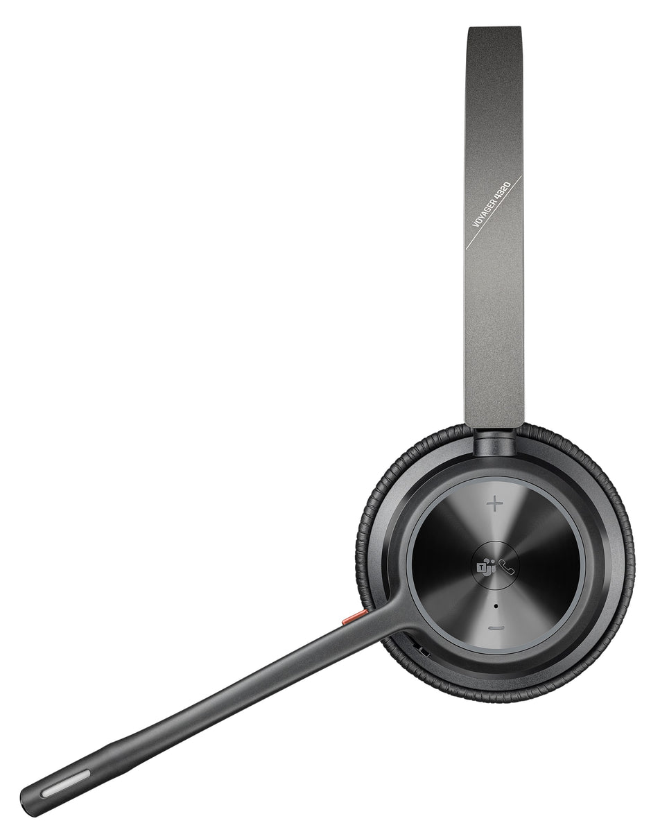POLY Voyager 4320 UC Wireless USB Type-C Bluetooth Black Headset Headset Poly