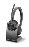 POLY Voyager 4320 UC Headset Wireless USB Type-C Bluetooth Charging Stand Black