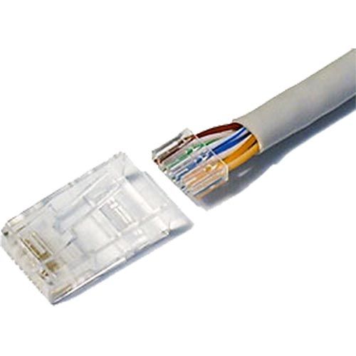 Cablenet 50PK Cat6 RJ45 UTP 50u Crimp Plug Stranded (2 Part) | 22-2100A Wire Connector Cablenet