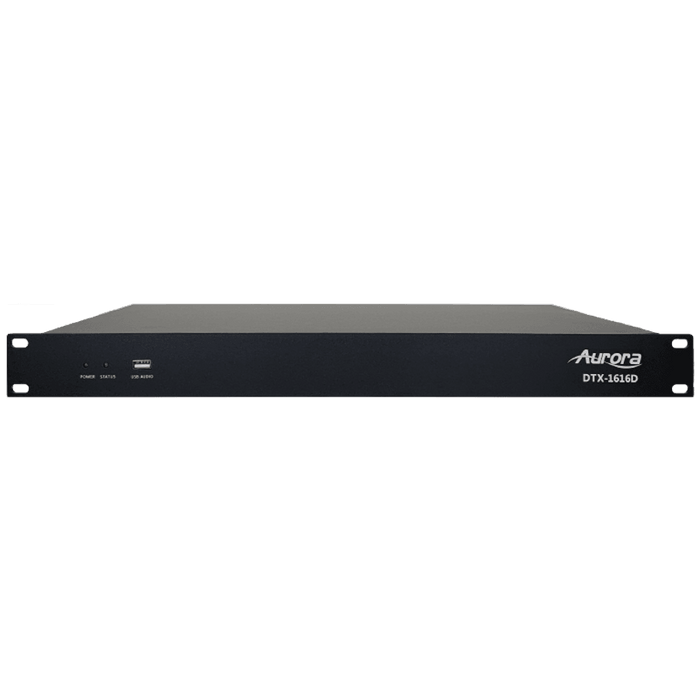 Aurora DTX-1616D 16x16 Dante DSP with 16x16 analog in and out Processor Aurora