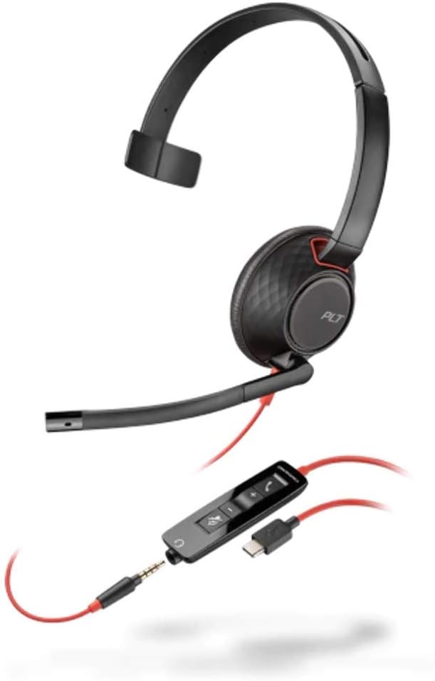 POLY Blackwire 5210 Wired USB Type-C Headset | 207587-03 Headset Poly