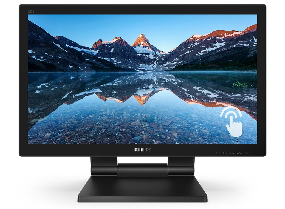 Philips 21.5" Full HD LCD Monitor With SmoothTouch | 222B9TA/00 Touchscreen Monitor Philips