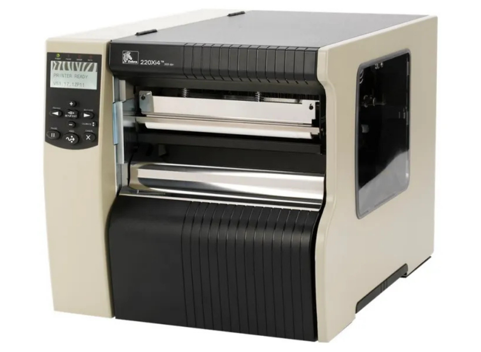 Zebra 220Xi4 Industrial Label Printer 300 DPI, Thermal Transfer, USB, RS232 | 223-80E-00203 Zebra Label Printers Zebra