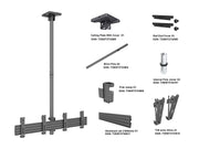Multibrackets 1.5m 30" - 42" Display Menu Board Mount Pro For 2 Screens Ceiling Mount Bracket Multibrackets