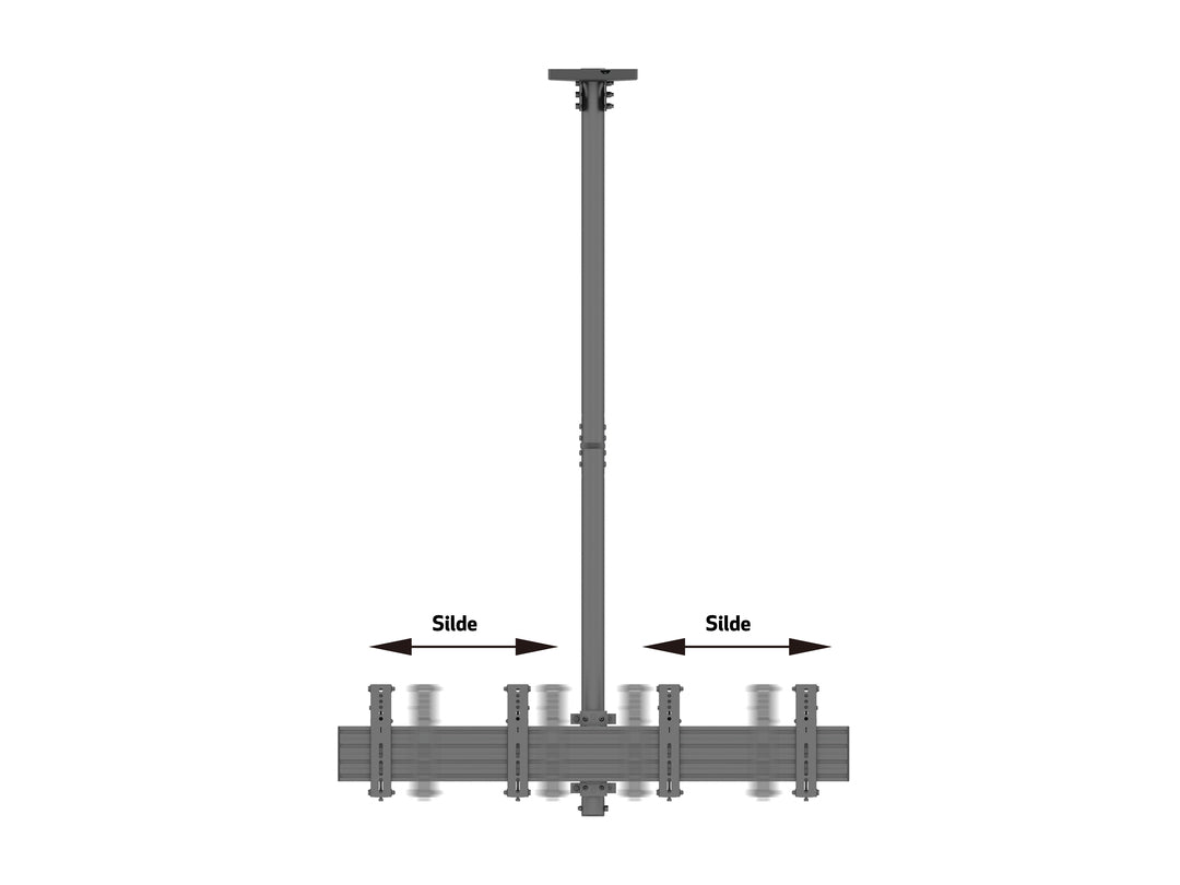 Multibrackets 1.5m 30" - 42" Display Menu Board Mount Pro For 2 Screens Ceiling Mount Bracket Multibrackets