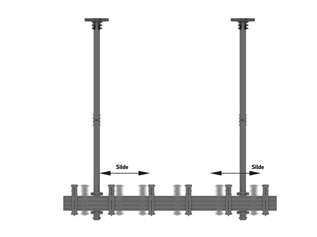 Multibrackets 27" - 32" up to 3m Display Ceiling Mount Pro For 3 Screens Ceiling Mount Bracket Multibrackets