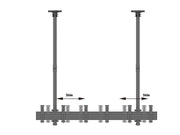 Multibrackets 27" - 32" up to 3m Display Ceiling Mount Pro For 3 Screens Ceiling Mount Bracket Multibrackets