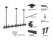 Multibrackets 30" - 42" up to 3m Pole Display Ceiling Mount Pro For 4 Screens Ceiling Mount Bracket Multibrackets