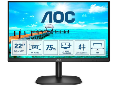 AOC 22B2DA 21.5" 75Hz 4ms Full HD Desktop Monitor