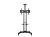 Multibrackets Height Adjustable Mobile Trolley With Media Shelf & Camera Holder - Up to 32"-60" Screen