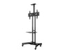 Multibrackets Height Adjustable Mobile Trolley With Media Shelf & Camera Holder - Up to 32"-60" Screen