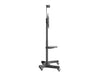 Multibrackets Height Adjustable Mobile Trolley With Media Shelf & Camera Holder - Up to 32"-60" Screen