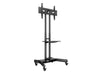 Multibrackets Height Adjustable Mobile Trolley With Media Shelf & Camera Holder - Up to 32"-60" Screen