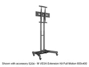 Multibrackets 32"-60" Height Adjustable Mobile Trolley With Media Shelf & Camera Holder Mobile Trolley Multibrackets