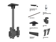 Multibrackets 0.8m Tilt 24"-43" Pro Series Menu Board Ceiling Mount For 1 Screen Ceiling Mount Bracket Multibrackets