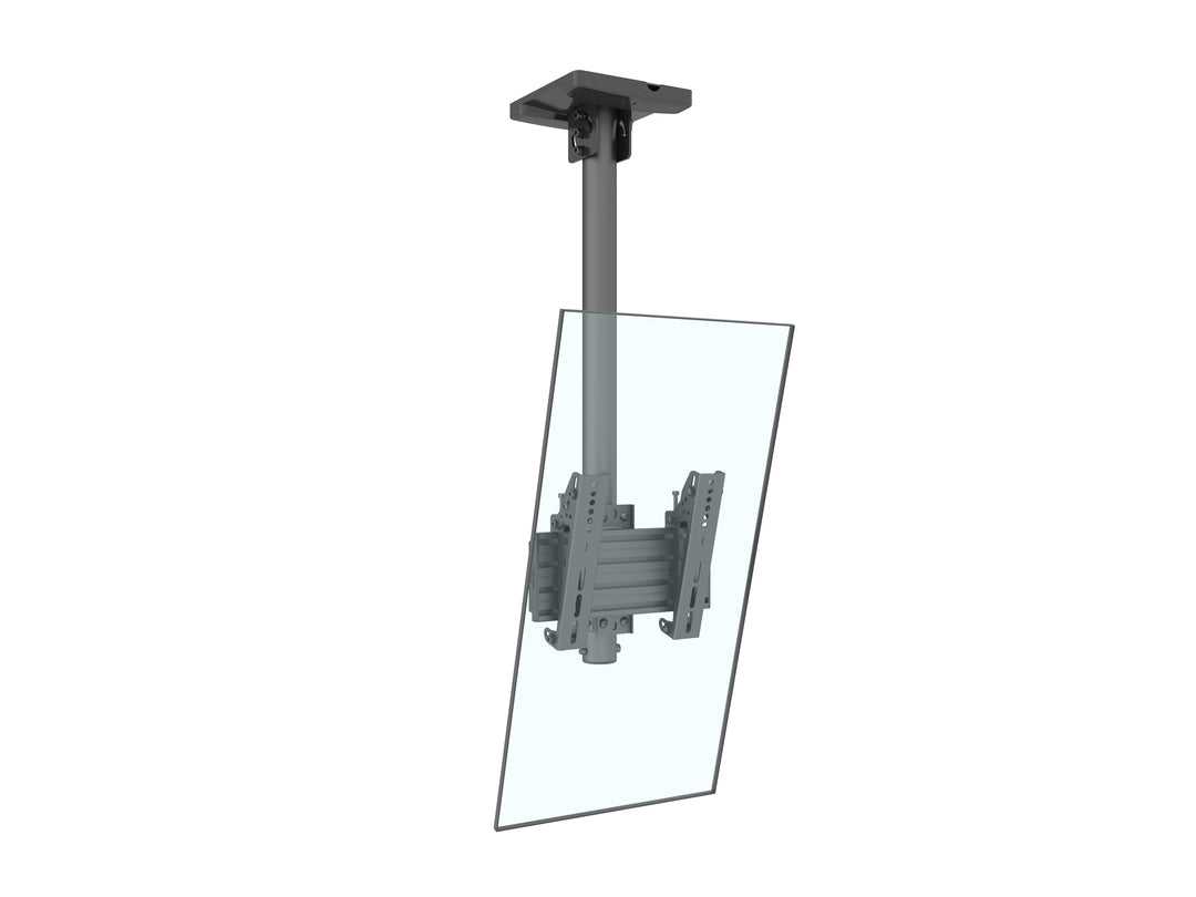 Multibrackets 0.8m Tilt 24"-43" Pro Series Menu Board Ceiling Mount For 1 Screen Ceiling Mount Bracket Multibrackets