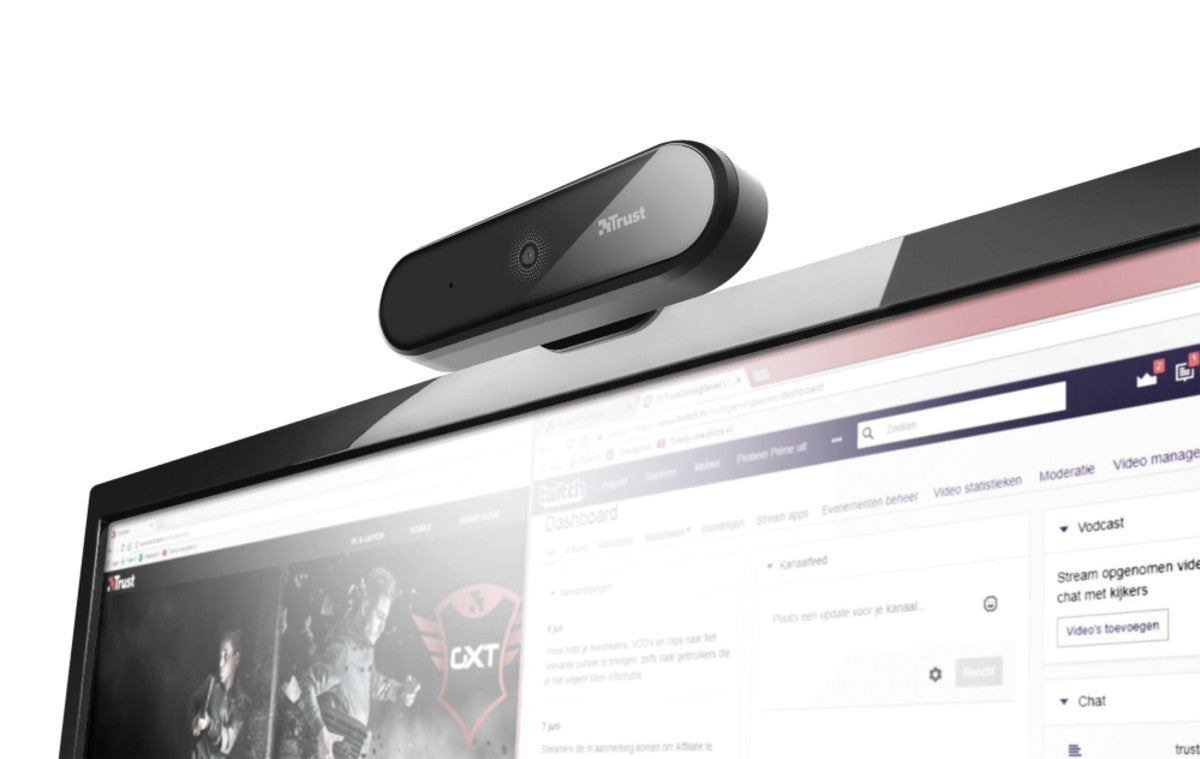 Trust Tyro Full HD Webcam 1080p Black Meeting Room Equipment Trust