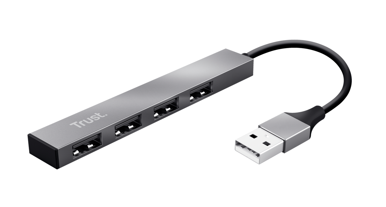 Trust Halyx 23786 Aluminium 4-Port Mini USB Hub