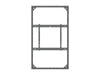 Multibrackets M Pro Series Enclosure 75" Wall Slim Medium Black Signage Display Enclosures Multibrackets