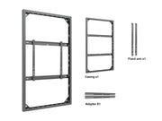 Multibrackets M Pro Series Enclosure 75" Wall Slim Medium Black Signage Display Enclosures Multibrackets
