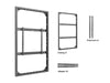 Multibrackets M Pro Series Enclosure 75" Wall Slim Medium Black Signage Display Enclosures Multibrackets